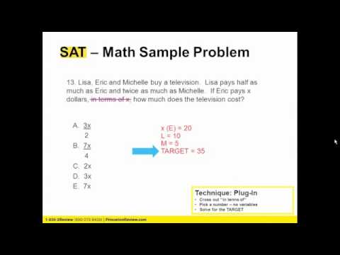 SAT Strategy Workshop - The Princeton Review and Zinch