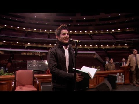 David Archuleta sings "Be Still My Soul" to the Mormon Tabernacle Choir