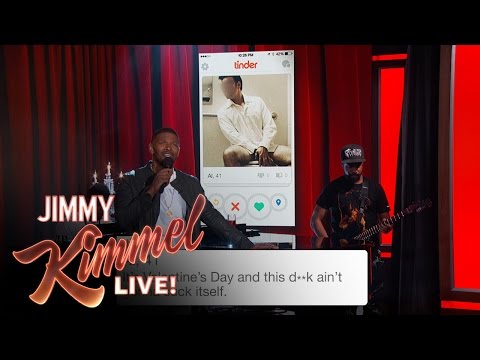 Jamie Foxx Sings Tinder Profiles