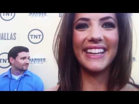 Julie Gonzalo at the DALLAS premier by Vanessa Lua for whatthehelldidshesay.com