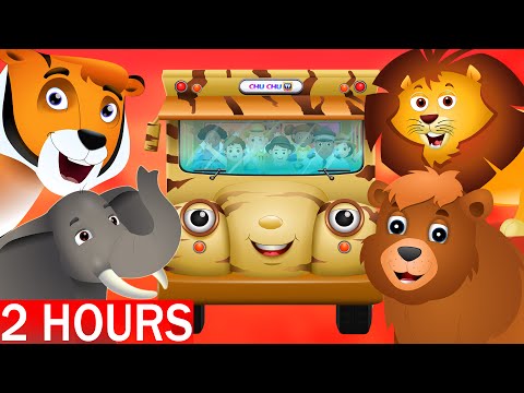 Wheels on the Bus - Wild Animals & Animal Sounds and Many more Nursery Rhymes Collection | ChuChu TV