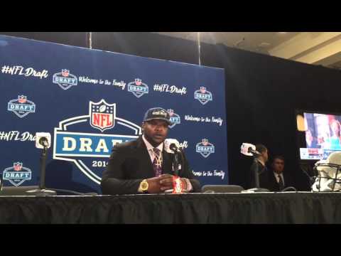 Jarran Reed speaks after being drafted by the Seattle Seahawks