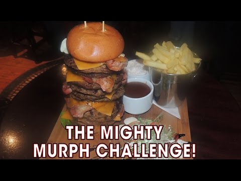 Murphy's Law Burger MASSIVE 12 Patty "Mighty Murph" Challenge!!