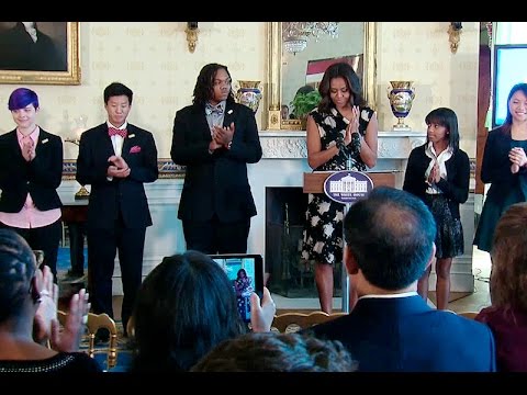 First Lady Michelle Obama Honors the 2015 Class of the National Student Poets Program