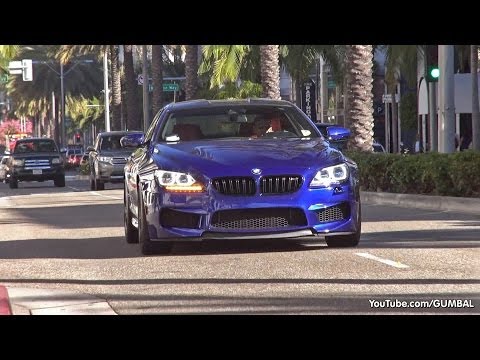 One day in Beverly Hills, Rodeo Drive: M6 F13, Aventador, MC Stradale, Diablo, Mansory GTC