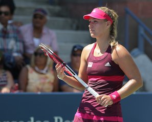 US Open Tennis 2014 - Angelique Kerber on Day 1 at the USTA Billie Jean King National Tennis Center in New York, New York - August 25, 2014