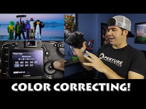 Color Correcting In Camera Tutorial! Picture Style!