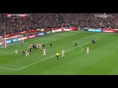 DANNY WELBECK GOAL VS LEICESTER CITY ENGLISH COMMENTARY