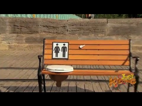 Park Bench Public Toilet Prank - Just Kidding