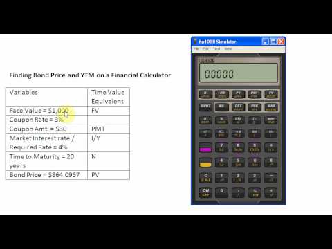 Finding Bond Price and YTM on a Financial Calculator