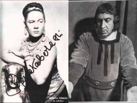 Renata Tebaldi & Ugo Savarese "Ciel, mio padre" Aida 1953