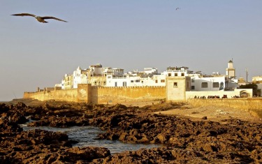 The Moroccan fortified seaside town Essaouira.