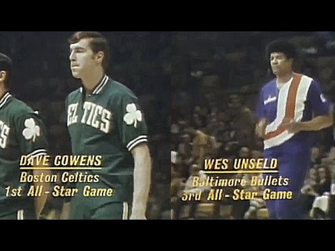 Dave Cowens, Wes Unseld 16pts/27reb/2a/6blks (1972 NBA ASG Full Highlights)