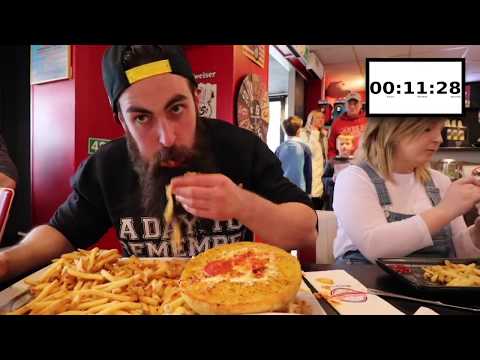 The Italian Stallion Pizza Burger Challenge @ Huckleberry's American Diner, York