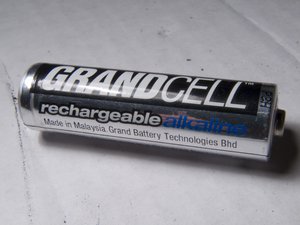 Rechargeable Alkaline AA battery