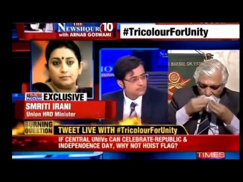 Watch Respected  General ret G D Bakshi Cries During Nationa flag debate