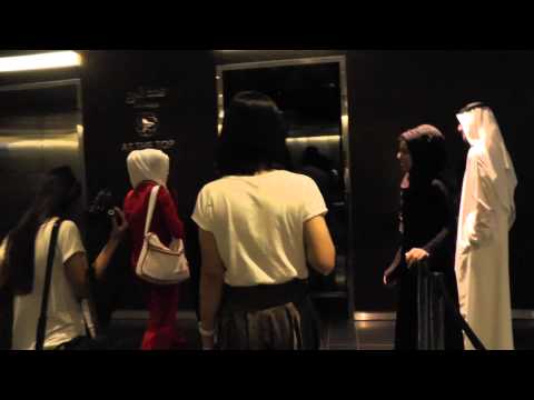 Burj Khalifa at the top- elevator ride 20-11-2012