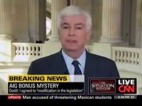 Chris Dodd Admits To Adding Loophole In Stimulus That Allowed A.I.G. Bonuses