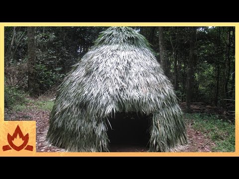 Building A Primitive Thatched Dome Hut From Scratch