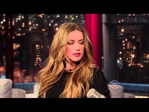 The full video of the interview with Amber Heard on the set of David Letterman