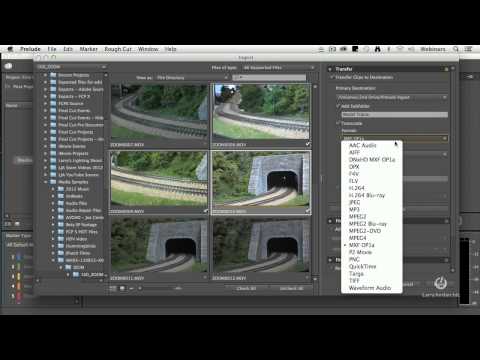 Adobe Prelude CC: Transcoding Media Files