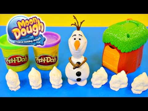 Frozen Olaf Moon Dough Bunnies Magical Molding Play Doh Disney Toys by DCTC