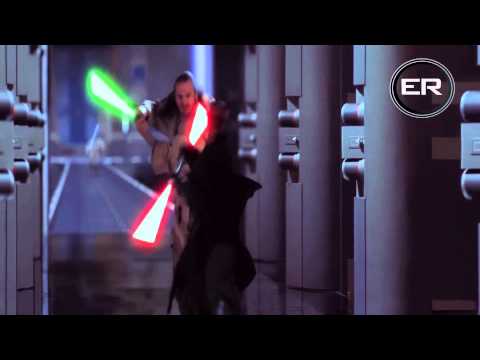 Obi Wan & Qui Gon Ginn Vs Darth Maul HD 1080p