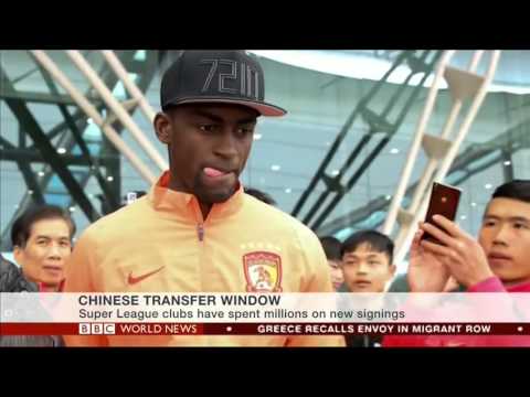 China Football - Mark Dreyer (China Sports Insider) talks to BBC World News about transfer window