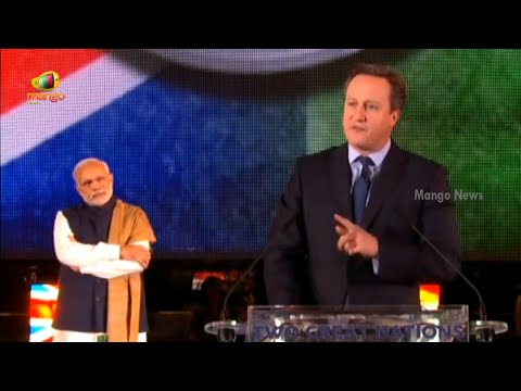 David Cameron Speech At Wembley Staidum | Modi At Wembley | Mango News