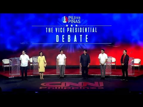 #PiliPinasDebates2016: The Vice Presidential debate