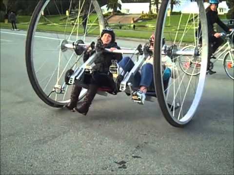 Mutant Big Wheel Bicycle Tests in Golden Gate Park