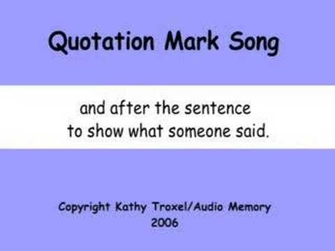 Quotation Mark Song