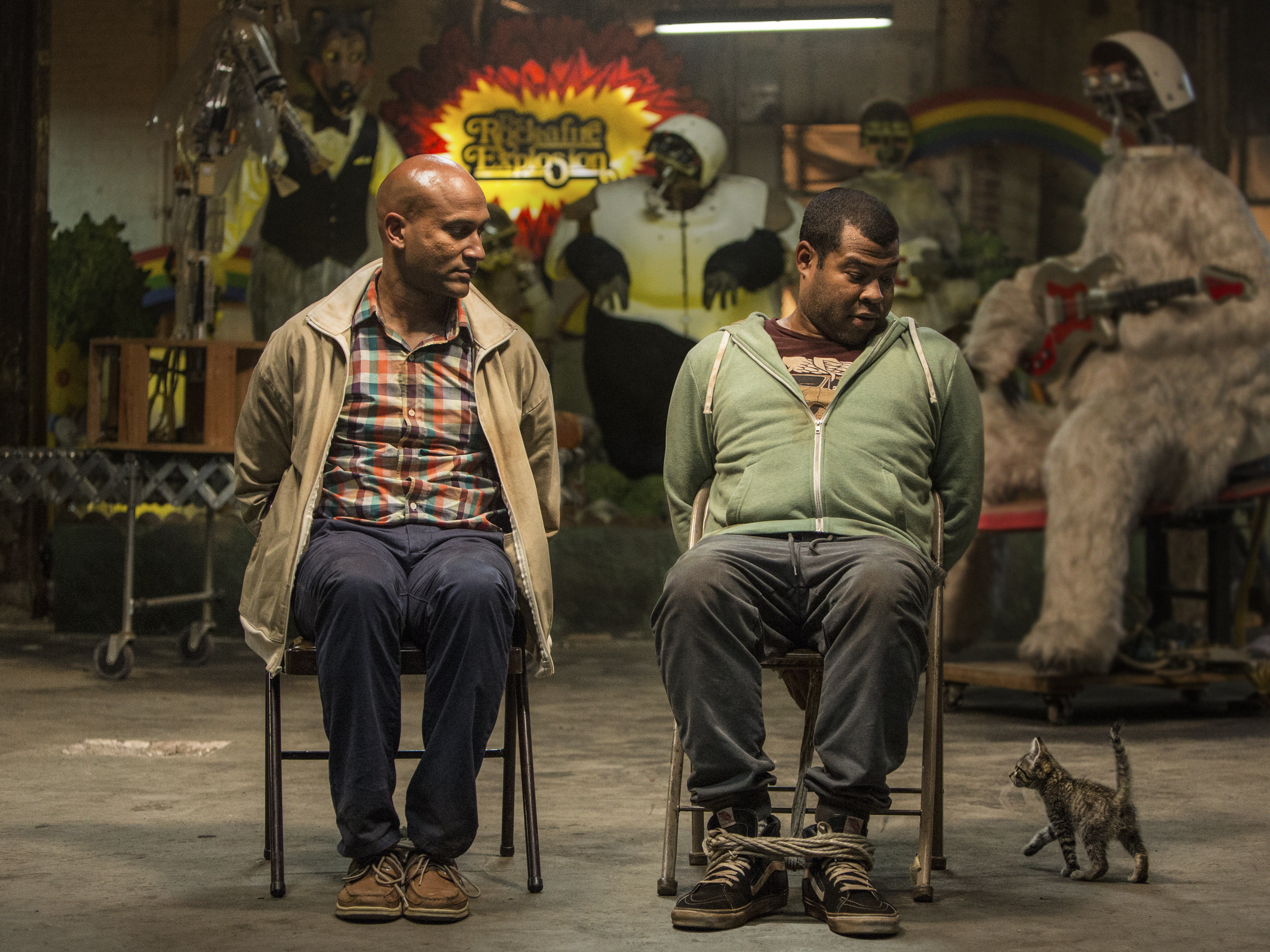 Keegan-Michael Key as Clarence and Jordan Peele as Rell in Keanu.