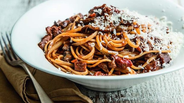 Karen Martini's bolognaise-style, meat-free mushroom ragu.