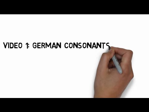 German Pronunciation Video 1: The German Consonants and the IPA