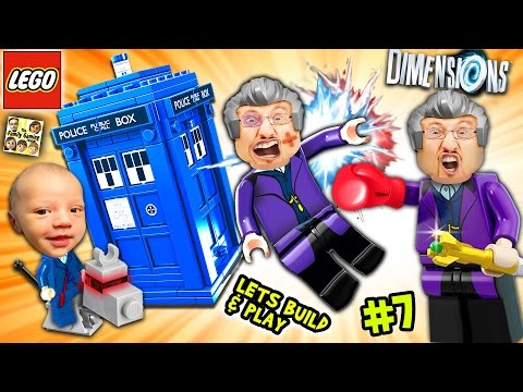 Lets Build & Play LEGO Dimensions #7: DR. WHO!? FGTEEV Duddy Goes Back In Time w/ Tardis!  K-9 FARTS