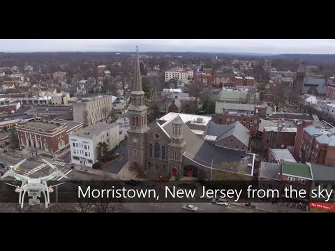 Morristown, New Jersey from a drone