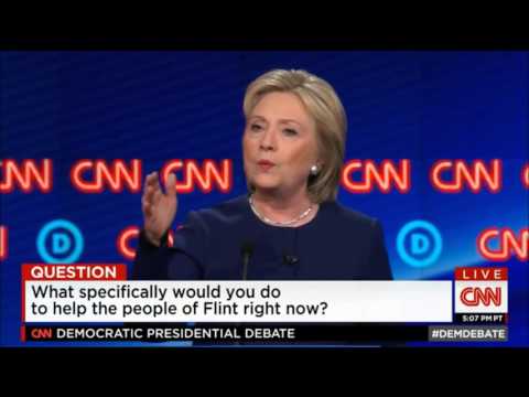 Democratic Presidential Debate in Flint Michigan by CNN - 03-06-2016