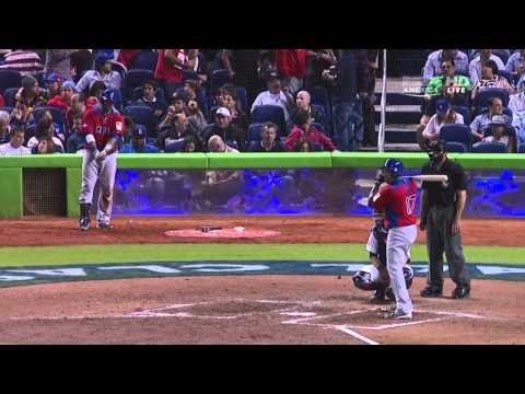 WORLD BASEBALL CLASSIC 2013 3/14/13 DOMINICAN REPUBLIC VS UNITED  STATES