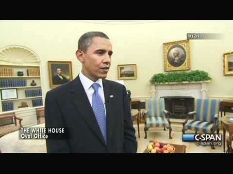 President Obama on the Oval Office