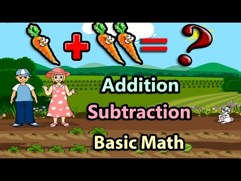 Basic Math For Kids: Addition and Subtraction, Science games, Preschool and Kindergarten Activities