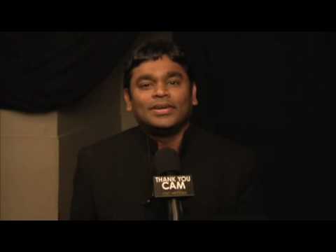 Slumdog Millionaire A.R.Rahman  @ OSCARS 2009 Winning smile  AR RAHMAN