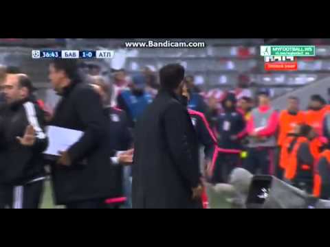 Ribery vs Diego Simeone 2016 UCL | Bayern Munich vs Atlético Madrid 1-0