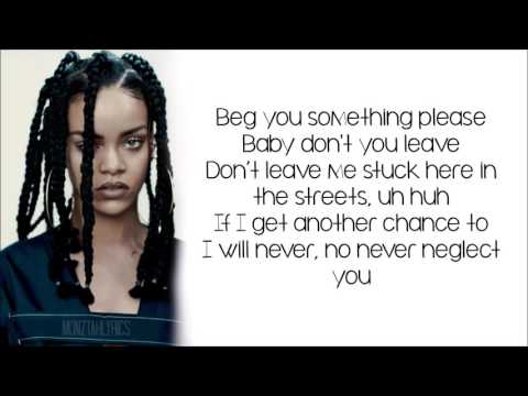 Rihanna - Work ft. Drake (lyrics)