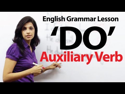 English Grammar Lessons - Auxiliary Verb - 'DO"