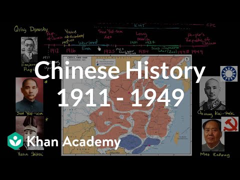 Overview of Chinese History from 1911 -  1949