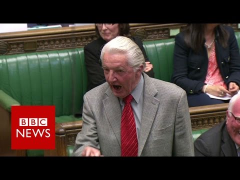 Dennis Skinner kicked out of Commons for calling David Cameron "dodgy Dave" - BBC News