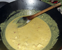 Korma cooking