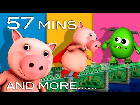 London Bridge Is Falling Down | And Lots More Kids' Songs | 57 Minutes from LittleBabyBum!