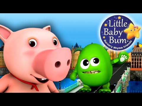 London Bridge Is Falling Down | 3D Nursery Rhymes from LittleBabyBum in HD